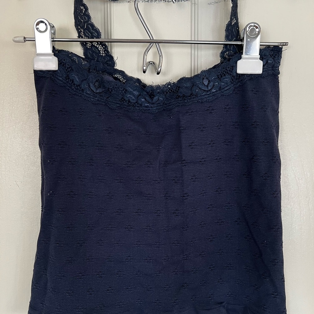 Free People Cobalt Blue  Lace Halter Top
